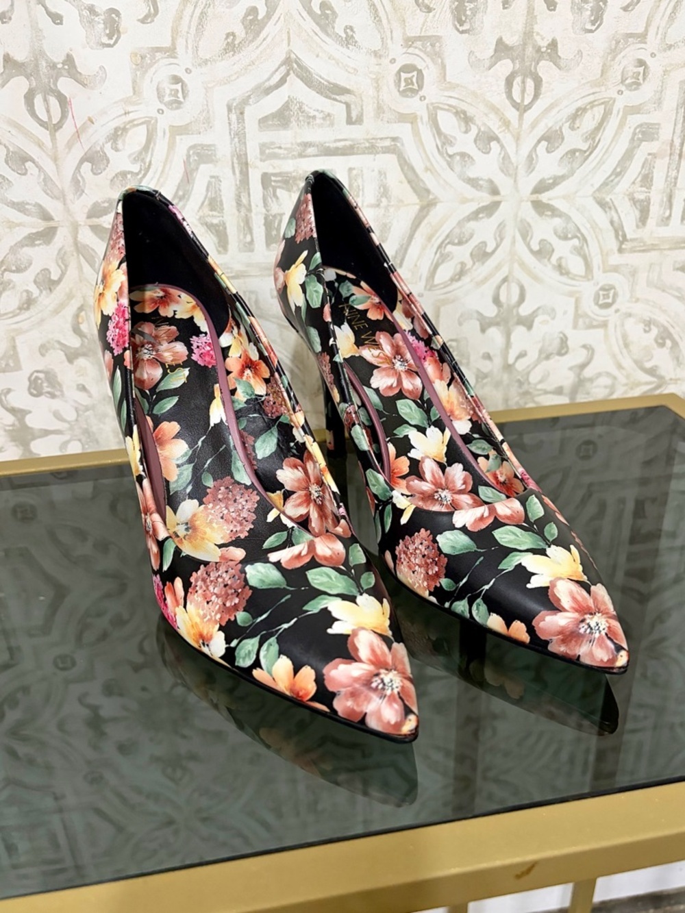 Nine‎ West JACKPOT Floral Pumps, Size 8.5 NWOB 🌸